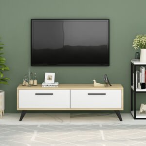 ASIR Televizní stolek MELISA dub sapphire bílý