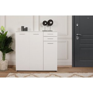 ASIR Botník DOORS 3+2 bílý
