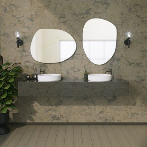 ASIR Zrcadlo GUSTO MIRROR - BLACK bez rámu