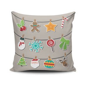 ASIR Dekorační polštářek VÁNOČNÍ ŘETĚZ 43 cm polyester-bavlna