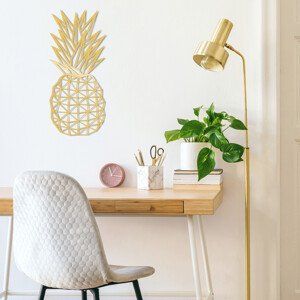 ASIR Nástěnná dekorace kov ANANAS zlatý 22 x 55 cm