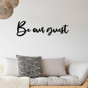 ASIR Nástěnná dekorace kov BE YOUR GUEST 65 x 19 cm