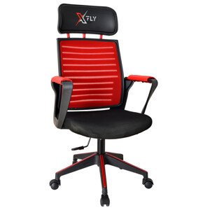 ASIR Kancelářské herní křeslo XFLY červené černé