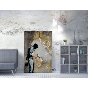 ASIR Obraz na plátně (70 x 100) Banksy Street Art – natěrač