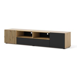 BIM Televizní stolek AURIS 200 dub artisan, černý mat
