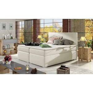 ELTAP Manželská postel DOLCE BOXSPRINGS 160 cm (ekokůže soft 033)