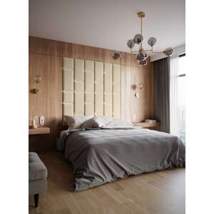 ELTAP Čalouněný panel SET QUADRATTA 180x180 žlutý