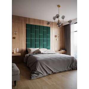 ELTAP Čalouněný panel SET QUADRATTA 180x180 zelený
