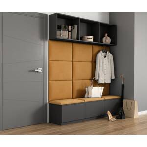 ELTAP Čalouněný panel SET QUADRATTA 180x120 okrový