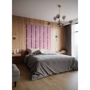 ELTAP Čalouněný panel SET QUADRATTA 180x180 růžový
