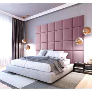 ELTAP Čalouněný panel SET QUADRATTA 240x180 růžový
