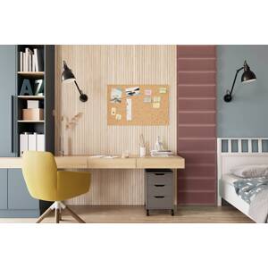 ELTAP Čalouněný panel SET QUADRATTA 50x240 růžový