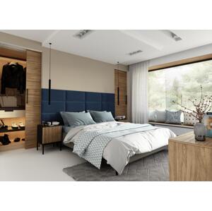 ELTAP Čalouněný panel SET QUADRATTA 240x90 modrý