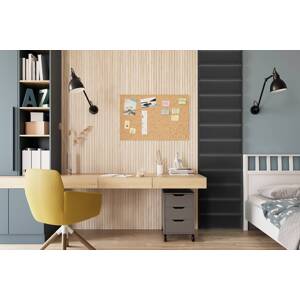 ELTAP Čalouněný panel SET QUADRATTA 50x240 tmavě modrý