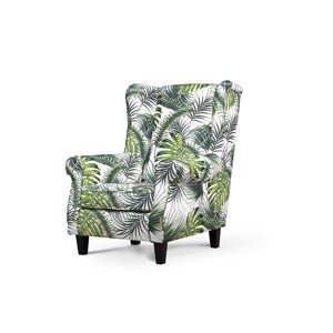 KONSIMO Křeslo MILES vzor monstera