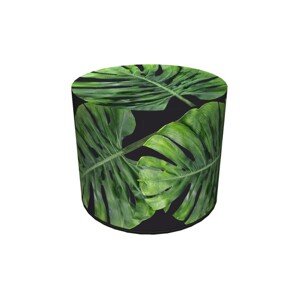 KONSIMO Taburet RASIL vzor monstera 2