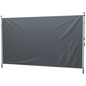 OUTSUNNY Vertikální markýza přenosná 400 x 311 cm šedá