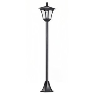 OUTSUNNY Solární zahradní lucerna LANTERN 18 x 18 x 160 cm černá