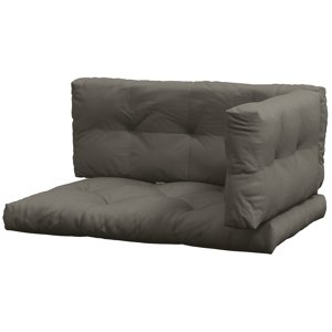 OUTSUNNY Polštář na paletu s UV ochranou pro 3 osoby 120 cm x 80 cm x 12 cm tmavě šedá