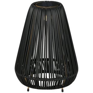 OUTSUNNY Solární světlo MODERN přenosné se senzorem černá