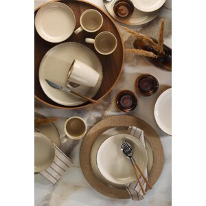 ASIR Porcelánová jídelní souprava (16 ks) béžová