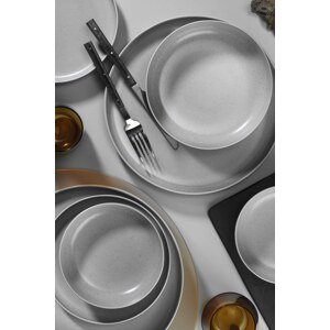 ASIR Porcelánová jídelní souprava POPPY 16 ks světle šedá