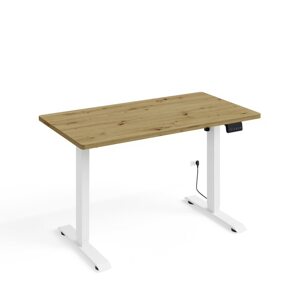 BIM Nastavitelný elektrický stůl BIMOTION 1S 120x65 Barva: Bílý mat/dub artisan