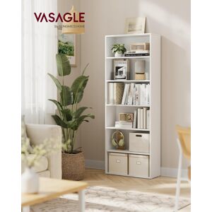 VASAGLE Knihovna 6 polic 60 x 179 x 24 cm bílá