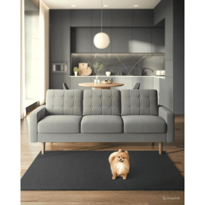 SONGMICS Protiskluzový koberec DARVIN  120 x 170 cm tmavě šedý