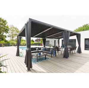Deokork Zahradní hliníkový altán LUXURY 6x3,5 m (grafit)