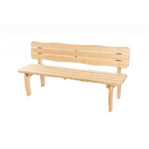 DEOKORK Masivní zahradní lavice z borovice VIKING (40 mm) - různé délky 150 cm