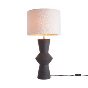 FREJA Stolní lampa 70 cm - černá/bílá