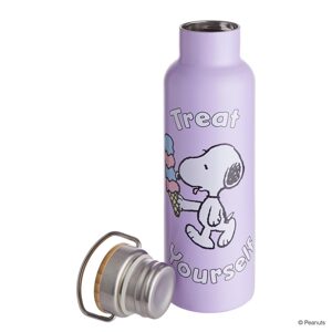 PEANUTS Termoláhev "Treat Yourself" 650 ml -sv. fialová