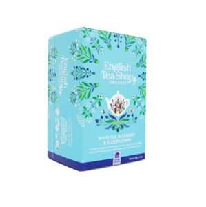 ENGLISH TEA SHOP Bílý čaj borůvka a bezinka 20 ks