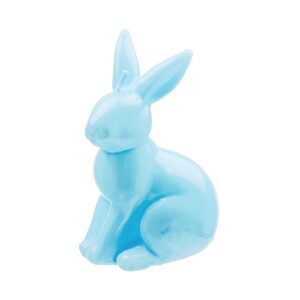 EASTER Svíčka lesklá zajíček 14 cm - modrá