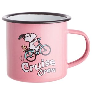 PEANUTS Hrnek smaltovaný "Cruise Crew" 380 ml - růžová