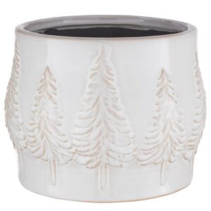 WOODLAND Květináč 22 cm - krémová