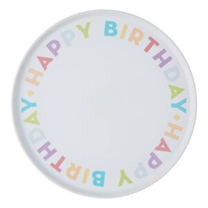 HAPPY BIRTHDAY Talíř na dort 32 cm - mix