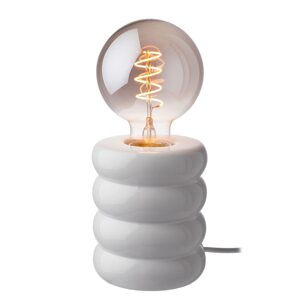 Stolní lampa STILO s keramickým podstavcem, bílá 12 cm