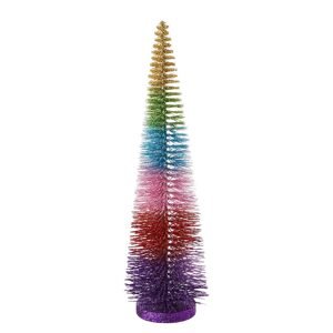 X-MAS Stromeček třpytivý 40 cm - mix barev