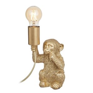 MONKEY TOWN Stolní lampa - zlatá