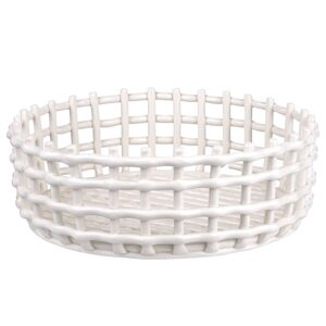 CRAFT Keramický košík 28 cm - bílá