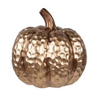 PUMPKIN Dýně keramická 17 cm - zlatá