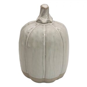 PUMPKIN Dýně porcelánová 15 cm - béžová