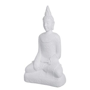 Soška BUDDHA, bílá 58 cm