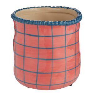 POTTERY Květináč 13 cm - růžová/modrá
