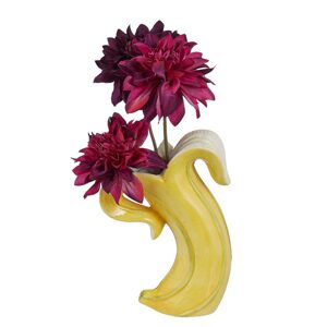 BANANA Váza 24 cm - žlutá
