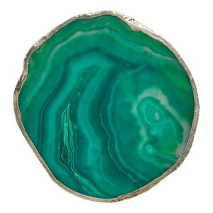 CRYSTAL Podtácek 11 cm - zelená