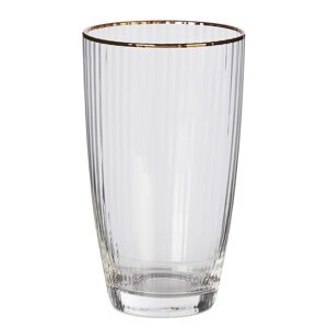GOLDEN TWENTIES Sklenice na long drink se zlatým okrajem 500 ml