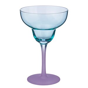 COCKTAIL NIGHT Sklenice na margaritu - tyrkysová/fialová